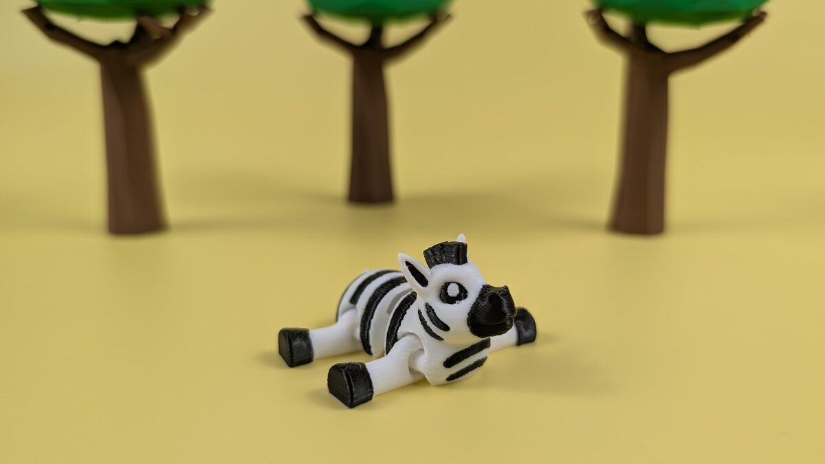 Flexi Zebra chillin on floor